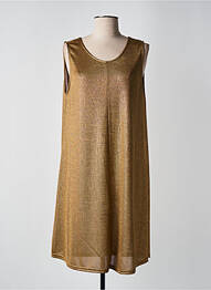Robe mi-longue sans manche sans manche or MOLLY BRACKEN femme
