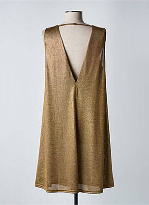 Robe mi-longue sans manche sans manche or MOLLY BRACKEN femme