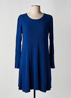 Robe courte manches longues manches longues bleu BSB femme