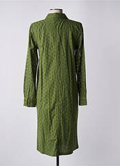 Robe mi-longue vert ICHI pour femme seconde vue