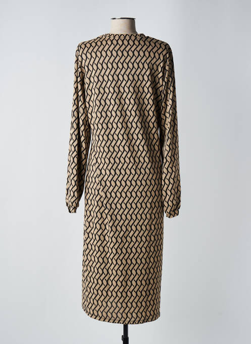 Robe mi-longue beige GEISHA pour femme