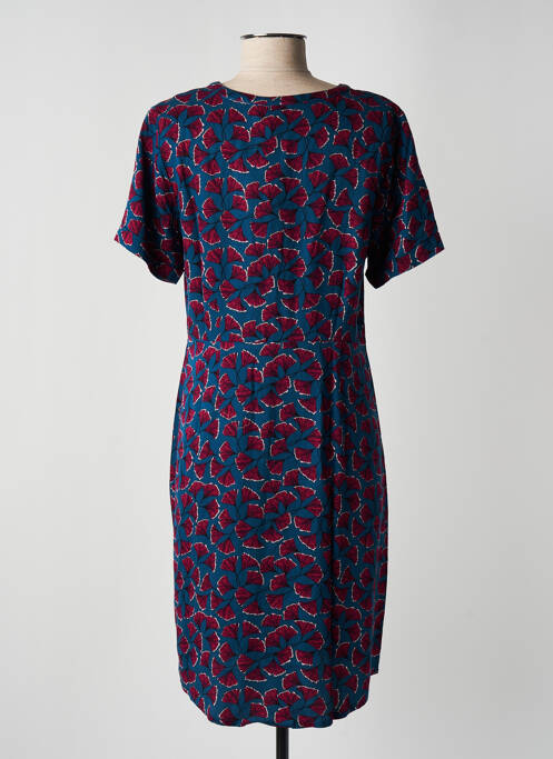 Robe mi-longue bleu ICHI pour femme