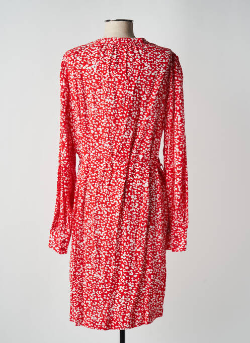 Robe mi-longue rouge ICHI pour femme