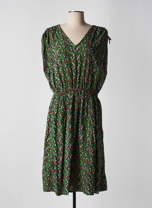 Robe mi-longue vert BLUTSGESCHWISTER pour femme