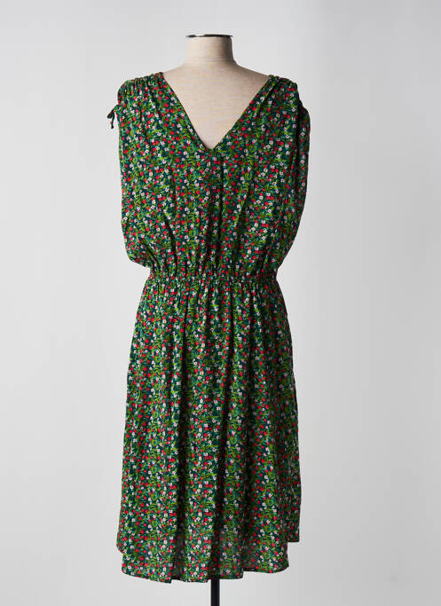 Robe mi-longue vert BLUTSGESCHWISTER pour femme