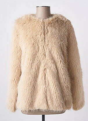 Veste Molly Bracken Beige à Paillettes Dorées - Taille 2 (38/40) - Occasion Très Bon état - Petit Volant