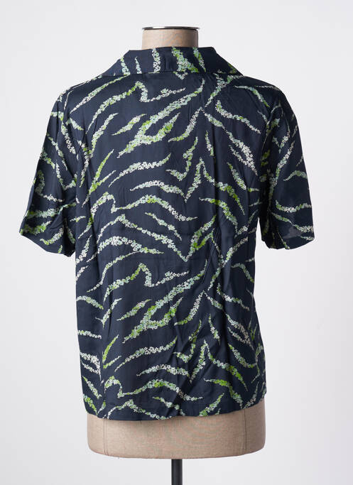 Chemisier bleu ICHI pour femme