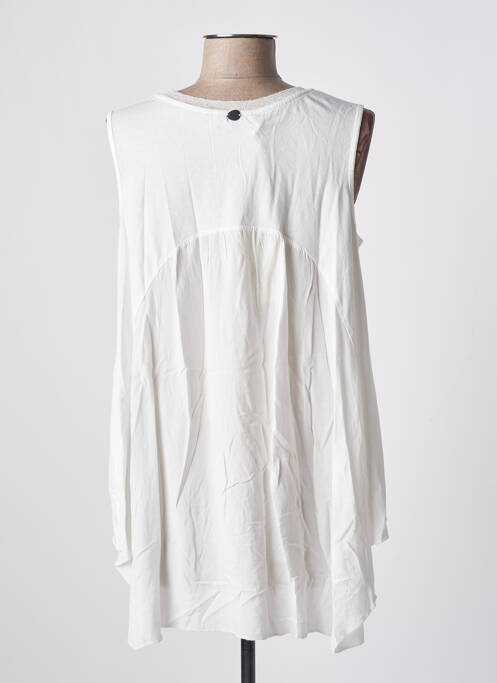 Tunique sans manche blanc BSB pour femme