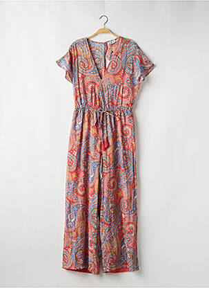 Combi-pantalon coupe fluide manches courtes orange MOLLY BRACKEN femme