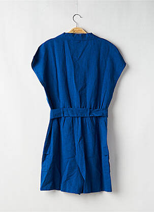 Combishort fermeture boutonnée sur le devant manches courtes bleu LES TROPEZIENNES PAR M.BELARBI femme