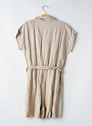 Combishort fermeture boutonnée sur le devant manches courtes beige LES TROPEZIENNES PAR M.BELARBI femme
