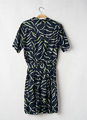 Combishort fermeture boutonnée sur le devant manches courtes bleu ICHI femme
