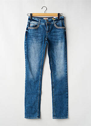 Jeans coupe droite stretch taille basse bleu STREET ONE femme