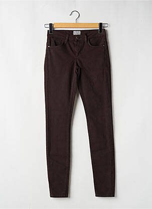 Jeans skinny taille normale taille normale marron GEISHA femme