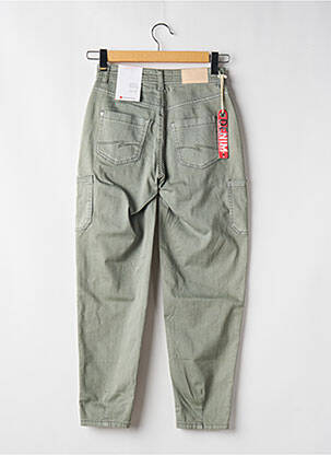 Pantalon droit stretch taille haute vert STREET ONE femme