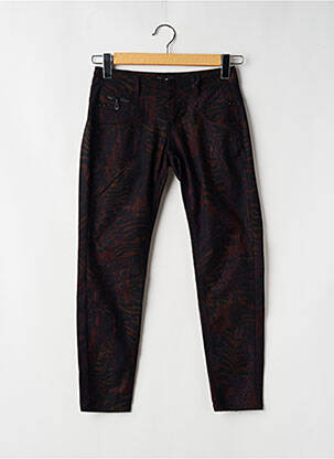 Pantalon 7/8 stretch taille basse marron FREEMAN T.PORTER femme