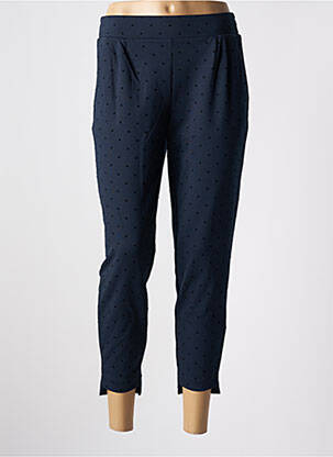Pantalon 7/8 stretch taille normale bleu ICHI femme