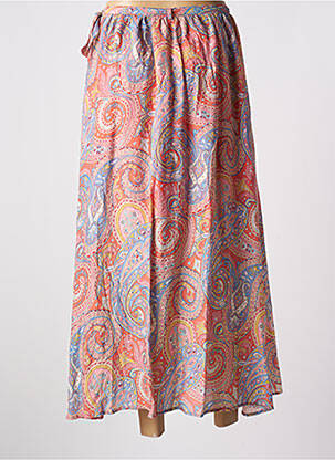 Jupe longue tissage crêpe orange MOLLY BRACKEN femme