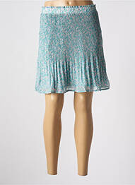 Jupe courte doublure bleu ICHI femme