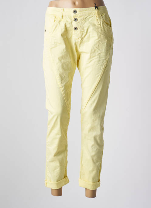 Jeans coupe slim jaune PLEASE pour femme