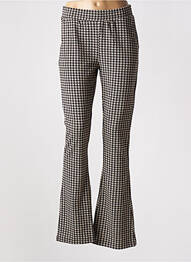 Pantalon flare stretch taille normale noir GEISHA femme