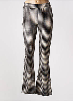 Pantalon flare stretch taille normale noir GEISHA femme