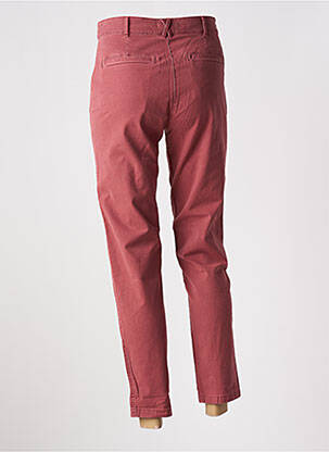 Pantalon droit tissage popeline taille normale rose WHITE STUFF femme