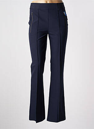 Pantalon flare stretch taille haute bleu STREET ONE femme