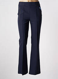 Pantalon flare stretch taille haute bleu STREET ONE femme