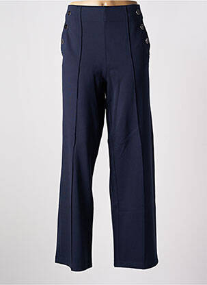 Pantalon large poches taille haute bleu STREET ONE femme