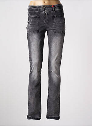 Jeans coupe slim gris STREET ONE pour femme