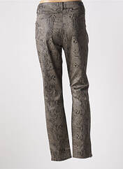 Pantalon slim gris GEISHA pour femme seconde vue