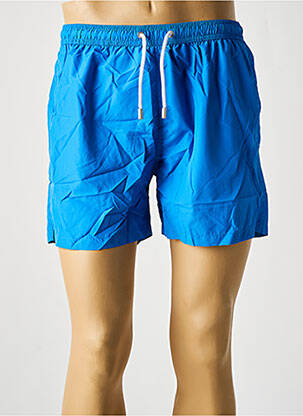 Short de bain tissage popeline bleu DAN JOHN homme
