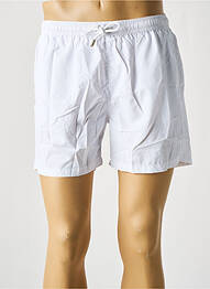 Short de bain tissage popeline blanc DAN JOHN homme