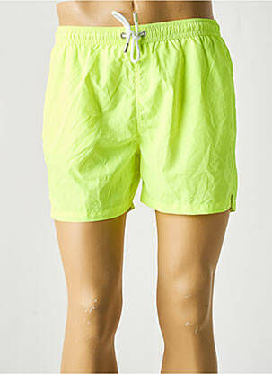 Short de bain tissage popeline jaune DAN JOHN homme