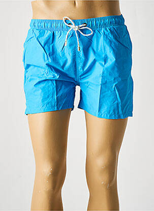Short de bain tissage popeline bleu DAN JOHN homme