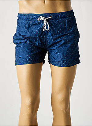 Short de bain tissage popeline bleu DAN JOHN homme