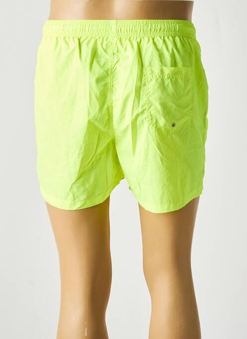 Short de bain tissage popeline jaune DAN JOHN homme