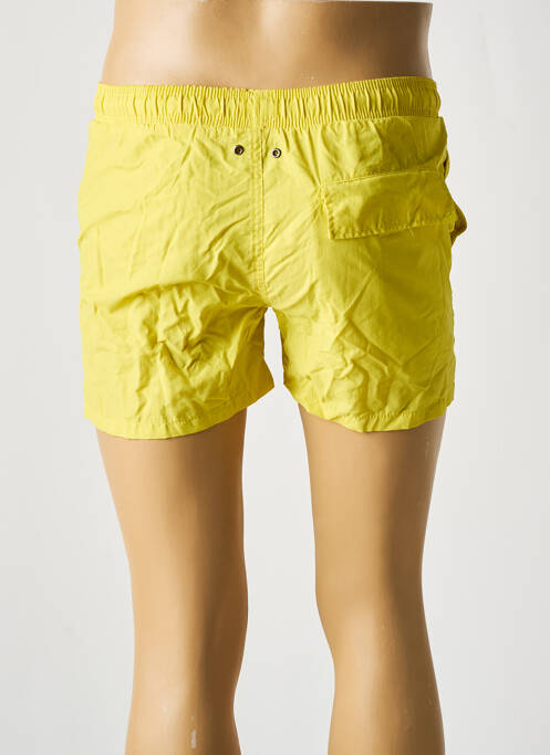 Short de bain tissage popeline jaune DAN JOHN homme