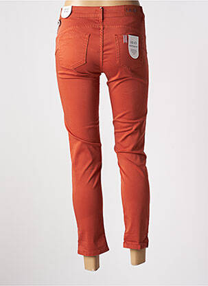 Pantalon 7/8 fermeture zippée sous rabat boutonné orange LIU  JO femme