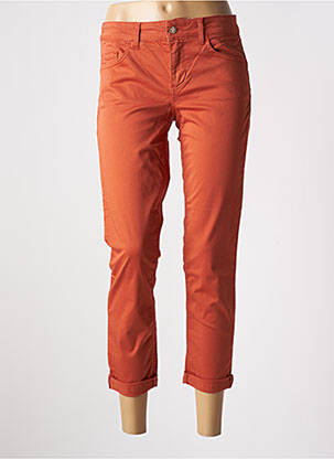 Pantalon 7/8 fermeture zippée sous rabat boutonné orange LIU  JO femme