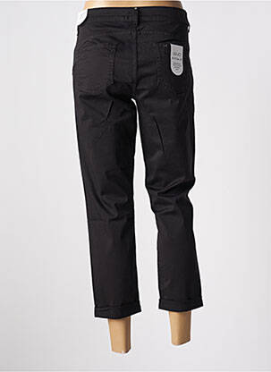 Pantalon 7/8 fermeture zippée sous rabat boutonné noir LIU  JO femme