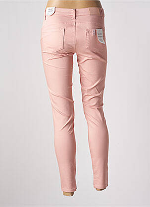 Pantalon 7/8 fermeture zippée sous rabat boutonné rose LIU  JO femme