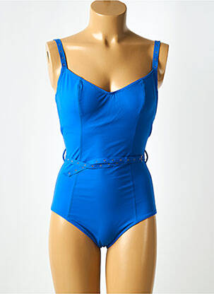 Maillot de bain 1 pièce haut soutien-gorge emboitant haut soutien-gorge emboitant bleu MAISON LEJABY femme