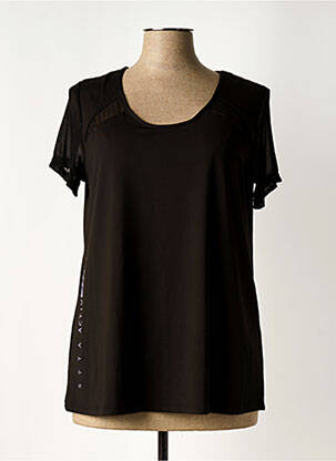 Top manches courtes manches courtes noir SENORETTA femme