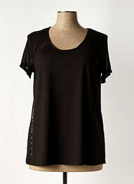 Top manches courtes manches courtes noir SENORETTA femme