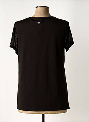 Top manches courtes manches courtes noir SENORETTA femme