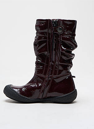 Bottes tissage vernis bout rond violet RONDINELLA fille
