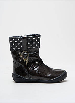 Bottines/boots bout rond bout rond noir BOPY fille