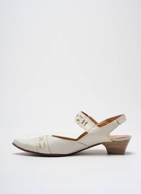 Sandales/Nu pieds beige FRANCE MODE pour femme